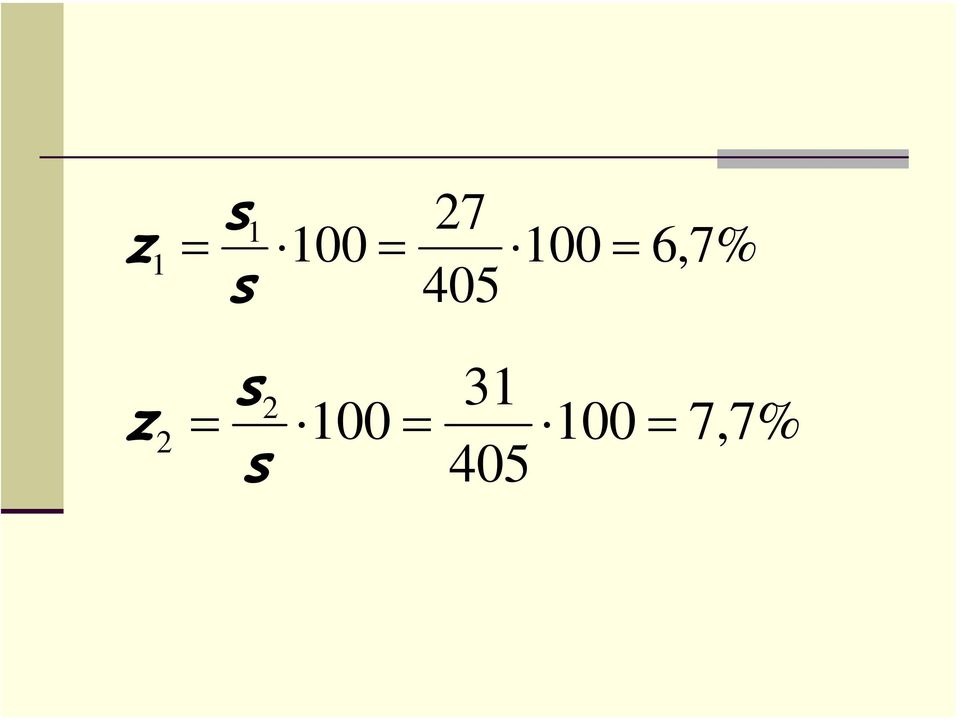 6,7% z s 31 = 2