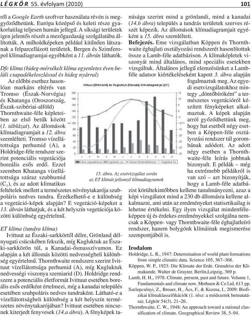 Bergen és Szimferopol klímadiagramjai egyébként a 11. ábrán láthatók.