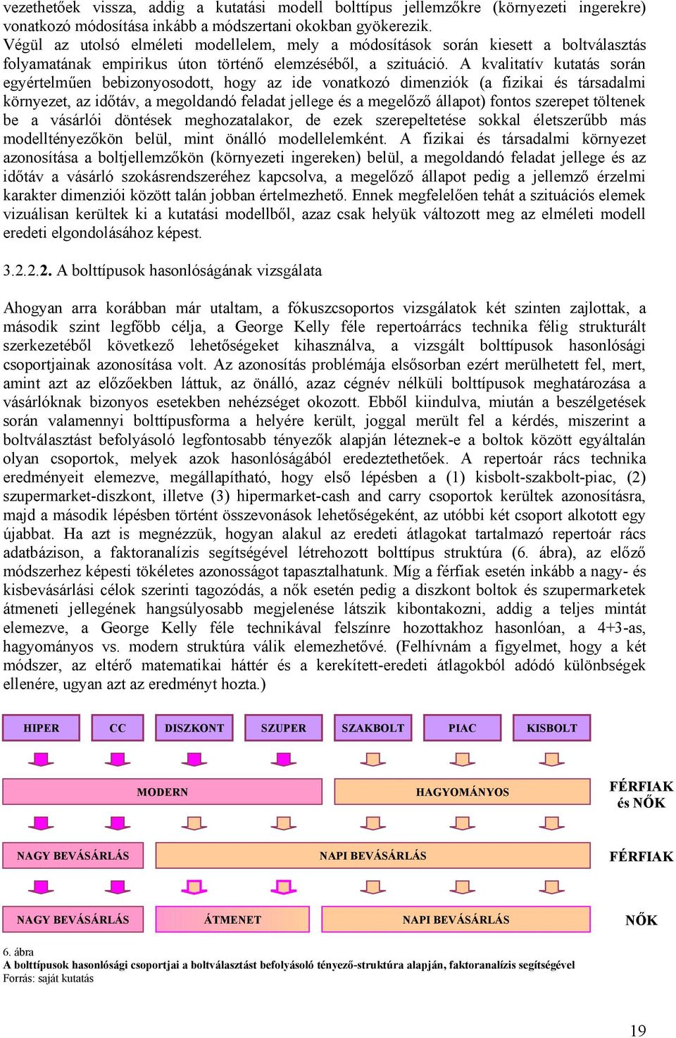 A kvalitatív kutatás során egyértelműen bebizonyosodott, hogy az ide vonatkozó dimenziók (a fizikai és társadalmi környezet, az időtáv, a megoldandó feladat jellege és a megelőző állapot) fontos