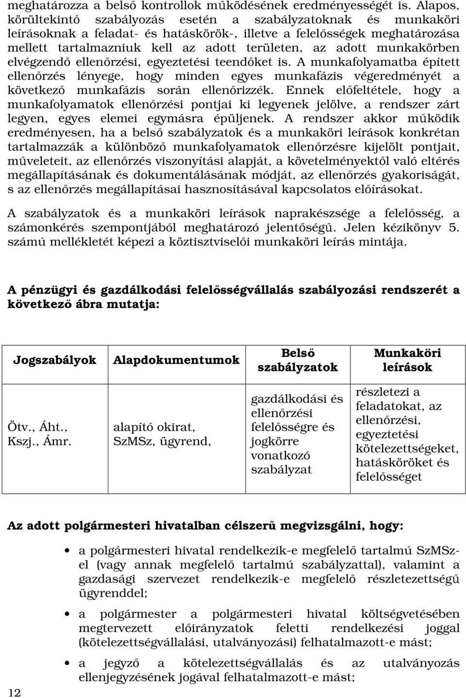 adott munkakörben elvégzendı ellenırzési, egyeztetési teendıket is. A munkafolyamatba épített ellenırzés lényege, hogy minden egyes munkafázis végeredményét a következı munkafázis során ellenırizzék.