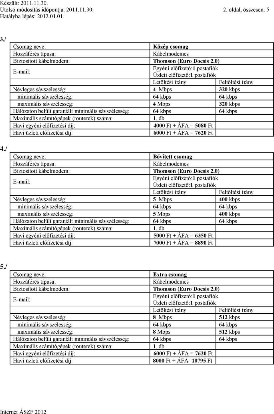 5080 Ft Bővített csomag Névleges sávszélesség: 5 Mbps 400 kbps maximális sávszélesség: 5 Mbps 400 kbps 5000 Ft