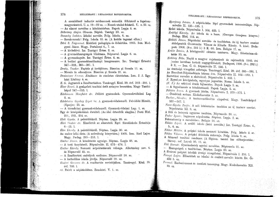 Zsigmond. Kísérleti pedagógia és didaktika. 1905. Ism. Med gyesi János. Magy. Pestaloz~i 6., 7. ElZ. - A kisdedóvó. Izr. Tanügyi Ertes. 2. sz. - A gyermekhazugságok lélektana: Népnevel. Lapja 6. sz. - A O'yermeknyelv.