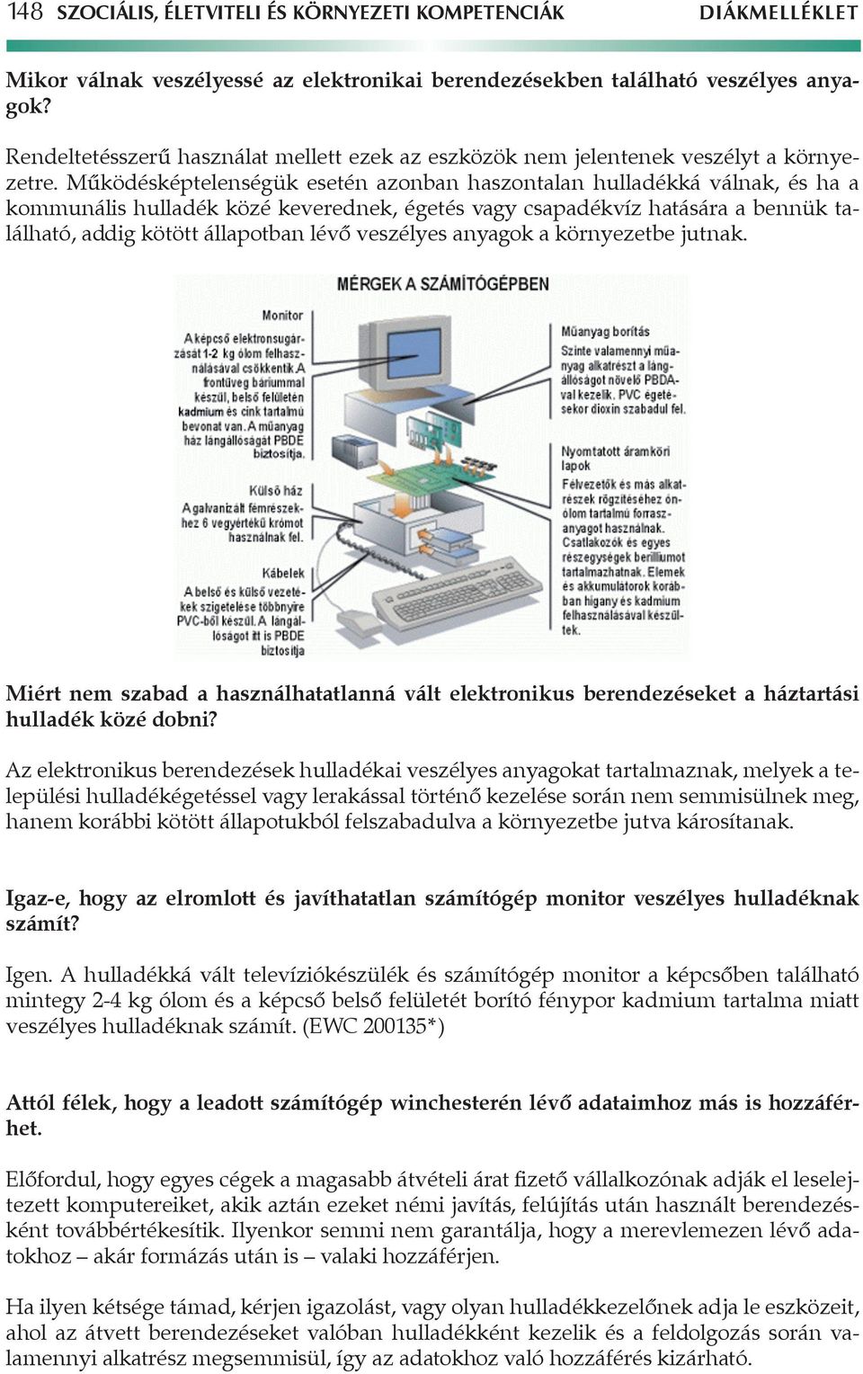 Működésképtelenségük esetén azonban haszontalan hulladékká válnak, és ha a kommunális hulladék közé keverednek, égetés vagy csapadékvíz hatására a bennük található, addig kötött állapotban lévő