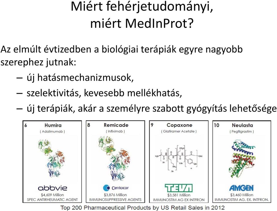 szerephez jutnak: új hatásmechanizmusok, szelektivitás,