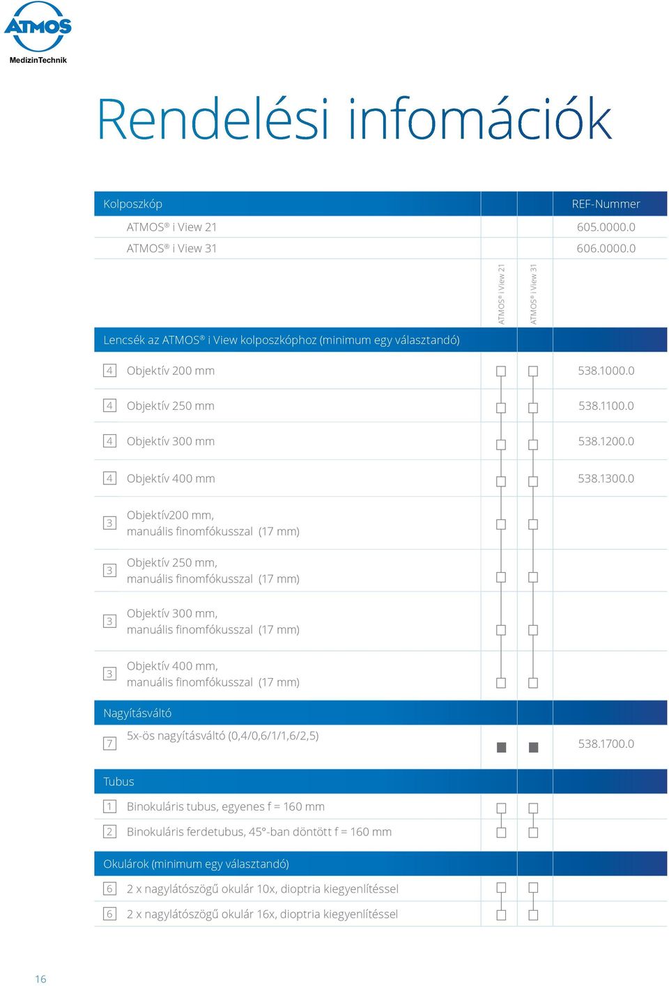 0 3 Objektív200 mm, manuális finomfókusszal (17 mm) 3 Objektív 250 mm, manuális finomfókusszal (17 mm) 3 Objektív 300 mm, manuális finomfókusszal (17 mm) 3 Objektív 400 mm, manuális finomfókusszal