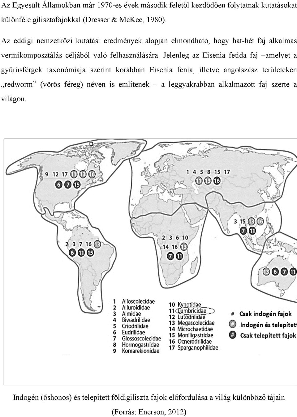 Jelenleg az Eisenia fetida faj amelyet a gyűrűsférgek taxonómiája szerint korábban Eisenia fenia, illetve angolszász területeken redworm (vörös féreg)