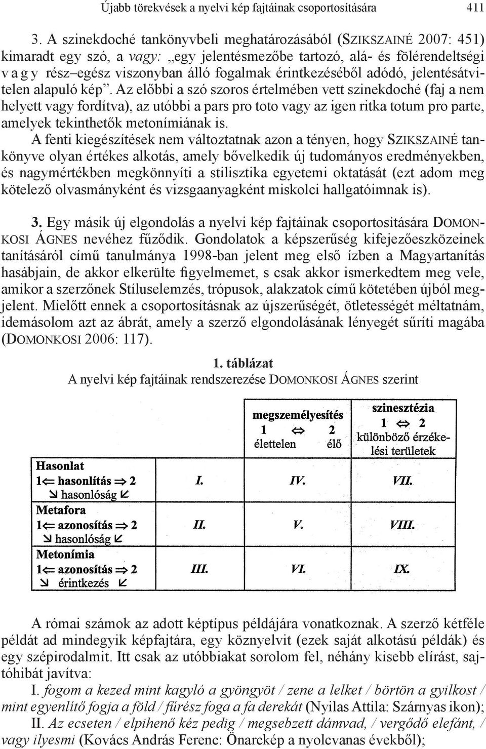 érintkezéséből adódó, jelentésátvitelen alapuló kép.