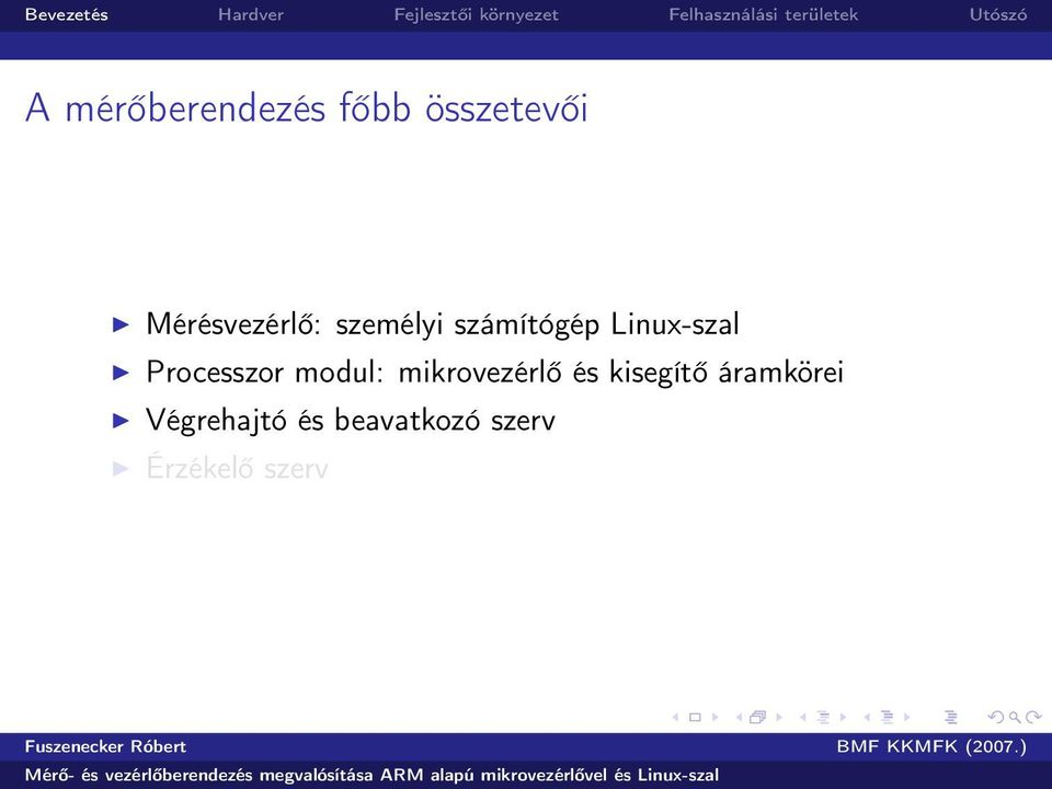 Linux-szal Processzor modul: mikrovezérlő