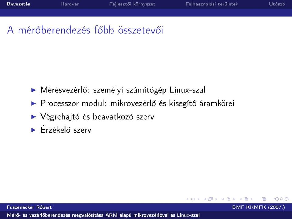Linux-szal Processzor modul: mikrovezérlő