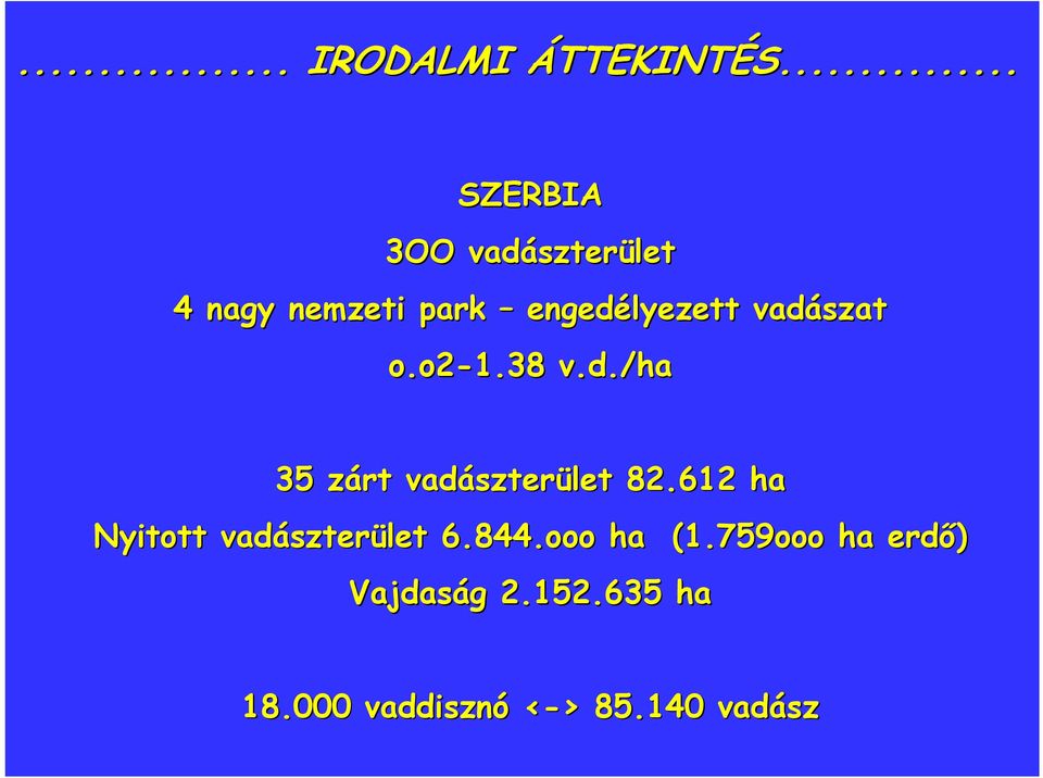 vadászat o.o2-1.38 v.d./ha 35 zárt z vadászter szterület 82.
