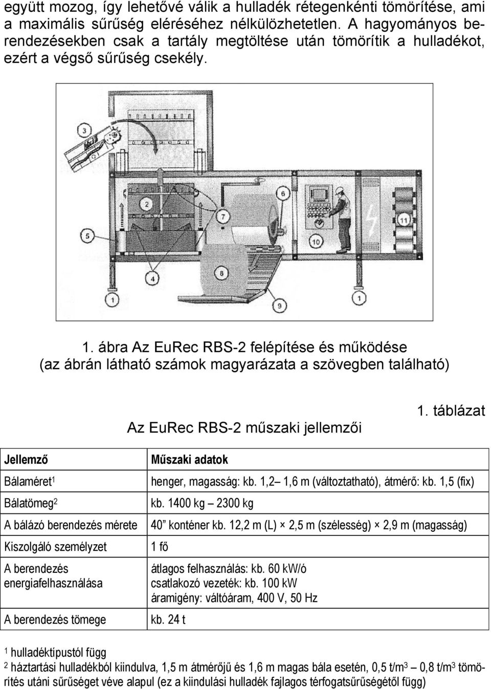 ábra Az EuRec RBS-2 felépítése és működése (az ábrán látható számok magyarázata a szövegben található) Az EuRec RBS-2 műszaki jellemzői 1.