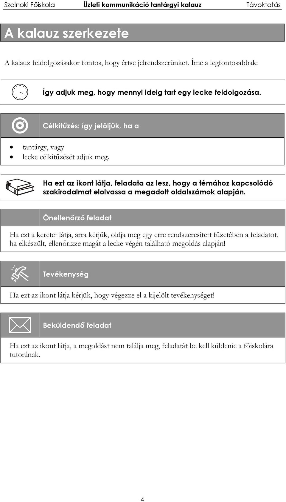 Ha ezt az ikont látja, feladata az lesz, hogy a témához kapcsolódó szakirodalmat elolvassa a megadott oldalszámok alapján.