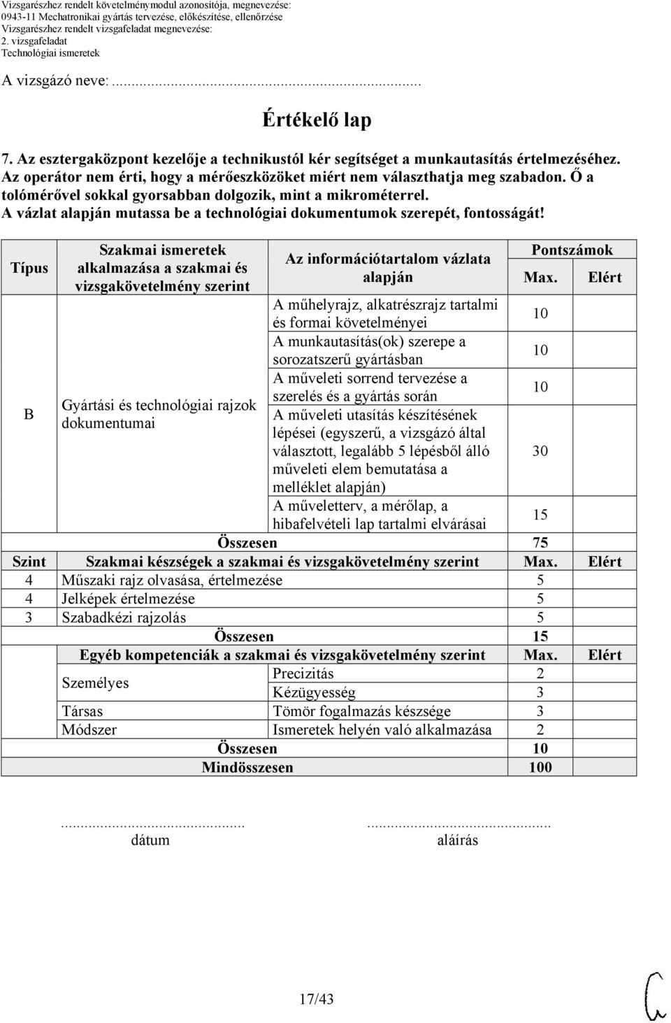 A vázlat alapján mutassa be a technológiai dokumentumok szerepét, fontosságát!