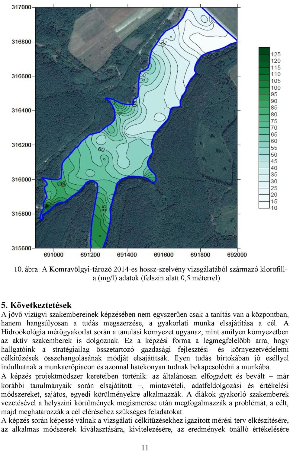 A Hidroökológia mérőgyakorlat során a tanulási környezet ugyanaz, mint amilyen környezetben az aktív szakemberek is dolgoznak.