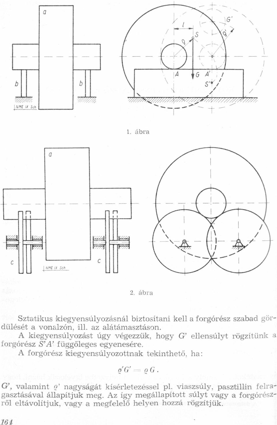 S'A, függőleges egyenesére A forgórész kiegyensúlyozottnk tekinthető, h: 9IGI f: 9 G GÍ, vlmint 9'" ngyságát kísérletezéssel pl