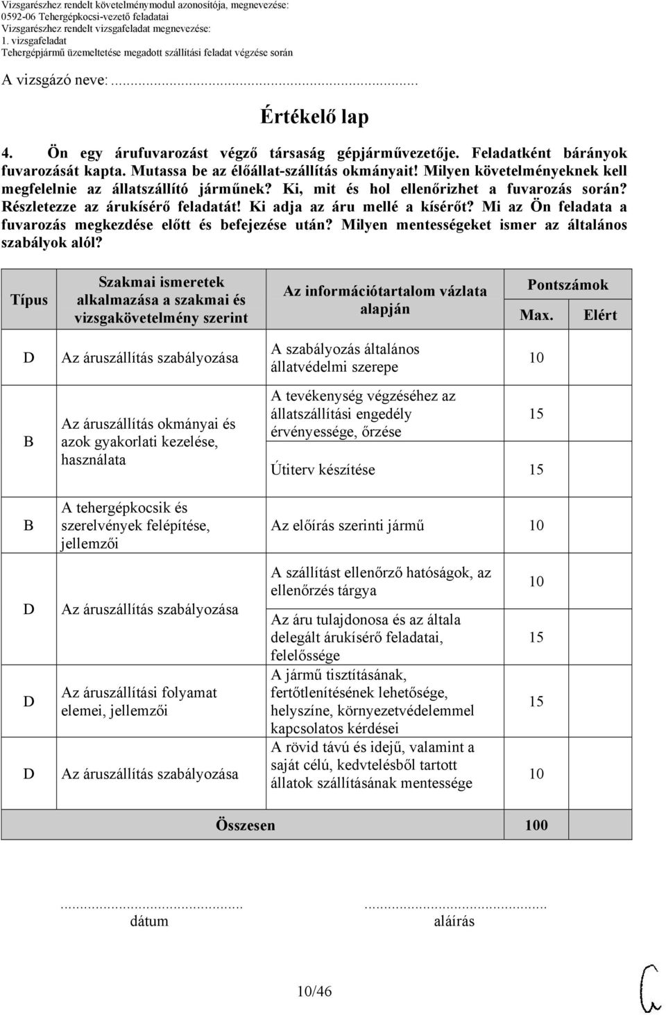 Mi az Ön feladata a fuvarozás megkezdése előtt és befejezése után? Milyen mentességeket ismer az általános szabályok alól?