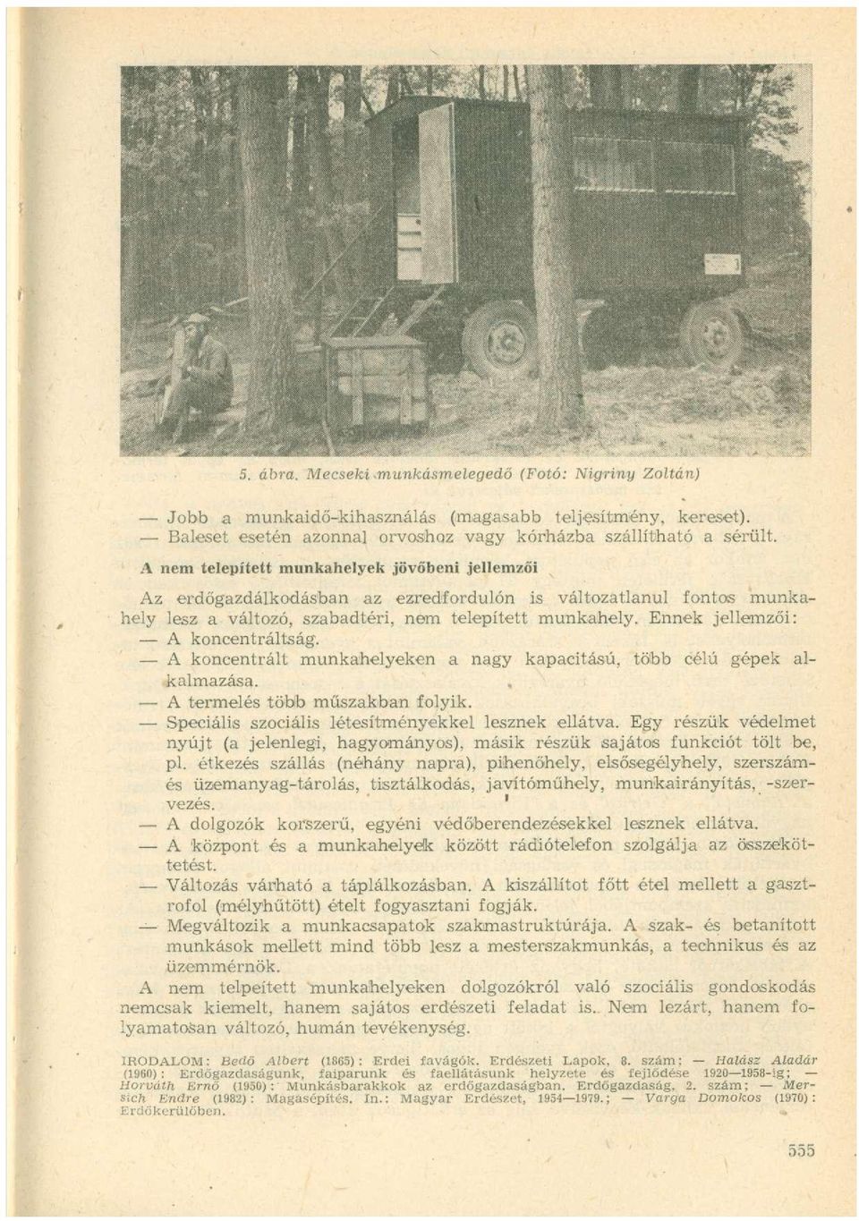 Ennek jellemzői: A koncentráltság. A koncentrált munkahelyeken a nagy kapacitású, több célú gépek alkalmazása., A termelés több műszakban folyik. Speciális szociális létesítményekkel lesznek ellátva.