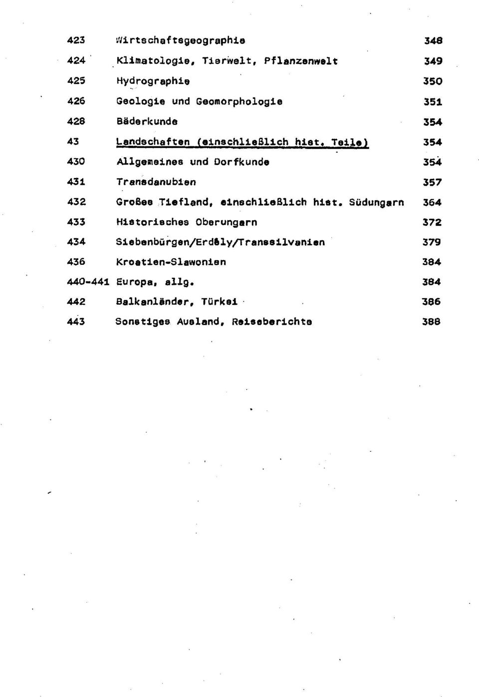 Teile) Allgemeines und Oorfkunde Transdanubien GroBee Tiefland, einschließlich hist.