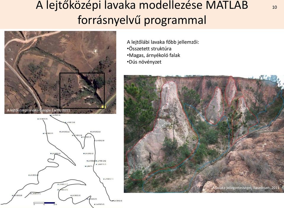 struktúra Magas, árnyékoló falak Dús növényzet A lejtőközépi