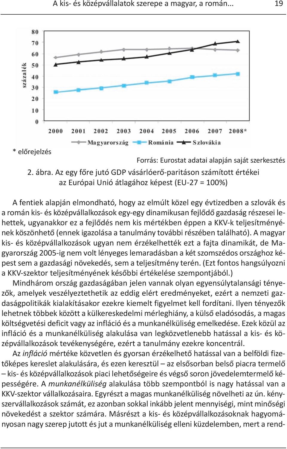 és középvállalkozások egy-egy dinamikusan fejlődő gazdaság részesei lehettek, ugyanakkor ez a fejlődés nem kis mértékben éppen a KKV-k teljesítményének köszönhető (ennek igazolása a tanulmány további