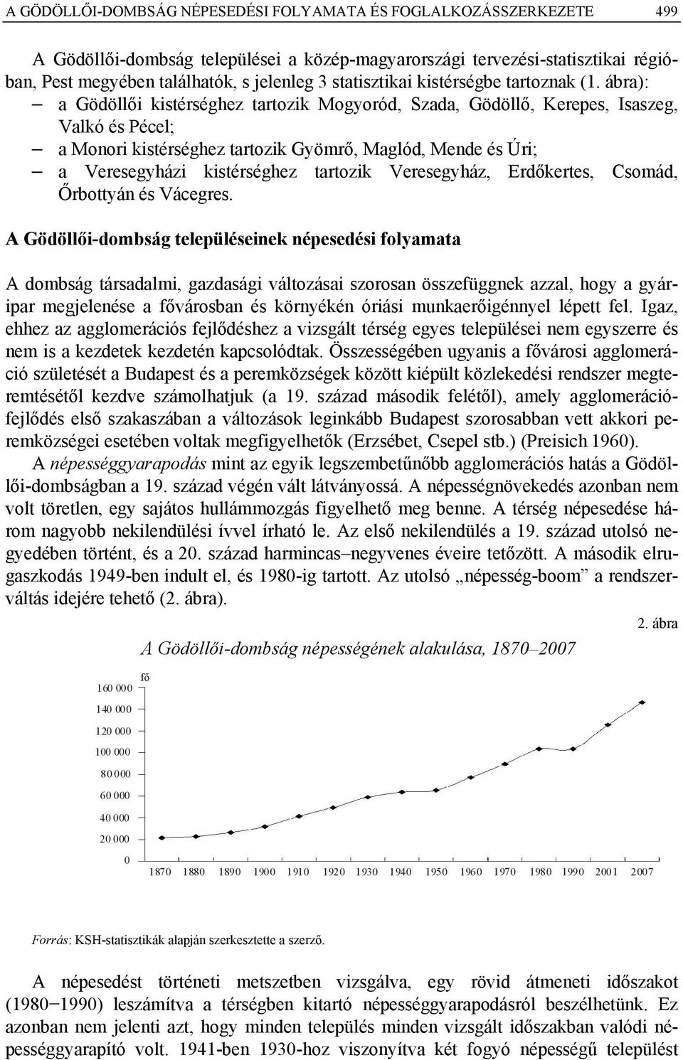ábra): a Gödöllői kistérséghez tartozik Mogyoród, Szada, Gödöllő, Kerepes, Isaszeg, Valkó és Pécel; a Monori kistérséghez tartozik Gyömrő, Maglód, Mende és Úri; a Veresegyházi kistérséghez tartozik