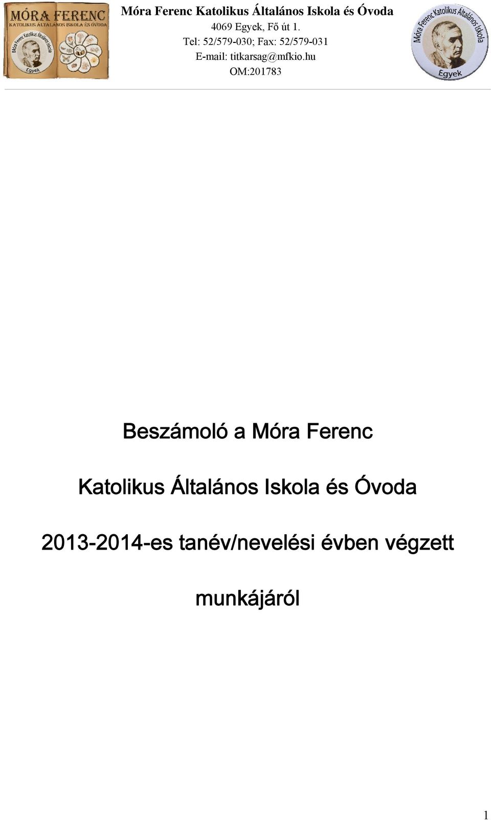 és Óvoda 2013-2014-es