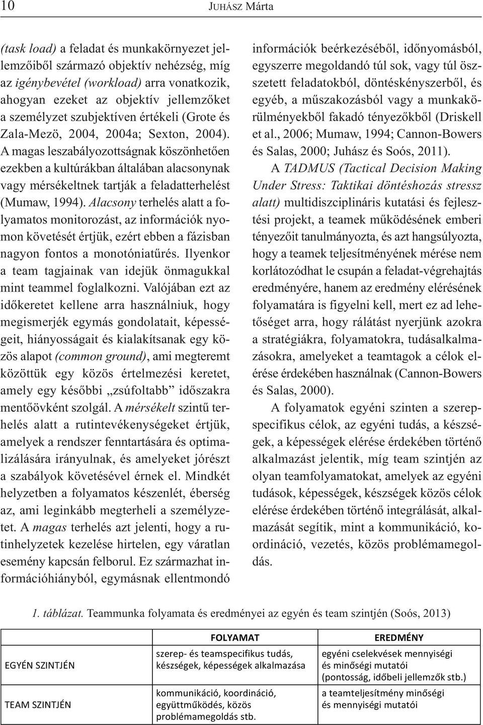 A magas leszabályozottságnak köszönhetően ezekben a kultúrákban általában alacsonynak vagy mérsékeltnek tartják a feladatterhelést (Mumaw, 1994).