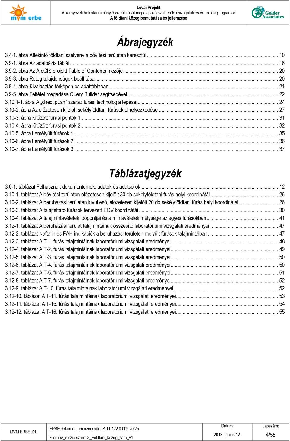 ábra A direct push száraz fúrási technológia lépései...24 3.10-2. ábra Az előzetesen kijelölt sekélyföldtani fúrások elhelyezkedése...27 3.10-3. ábra Kitűzött fúrási pontok 1....31 3.10-4.