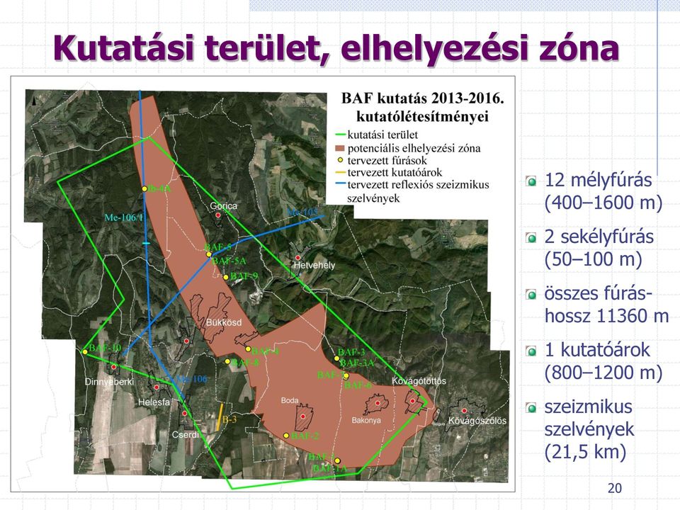 100 m) összes fúráshossz 11360 m 1