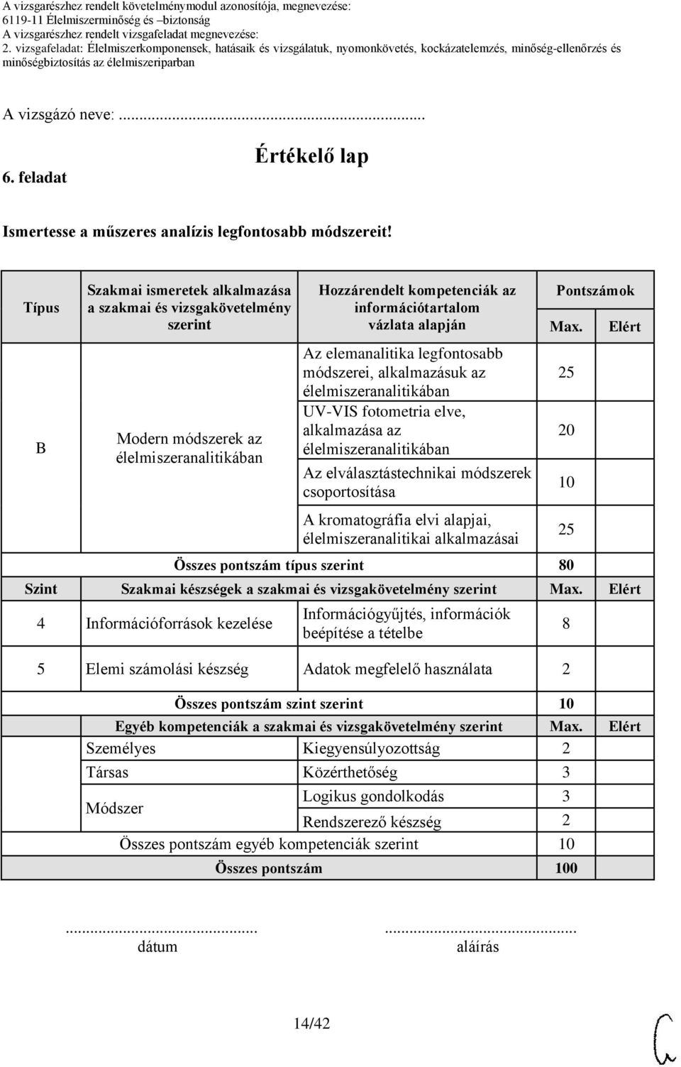 elemanalitika legfontosabb módszerei, alkalmazásuk az élelmiszeranalitikában UV-VIS fotometria elve, alkalmazása az élelmiszeranalitikában Az elválasztástechnikai módszerek csoportosítása A