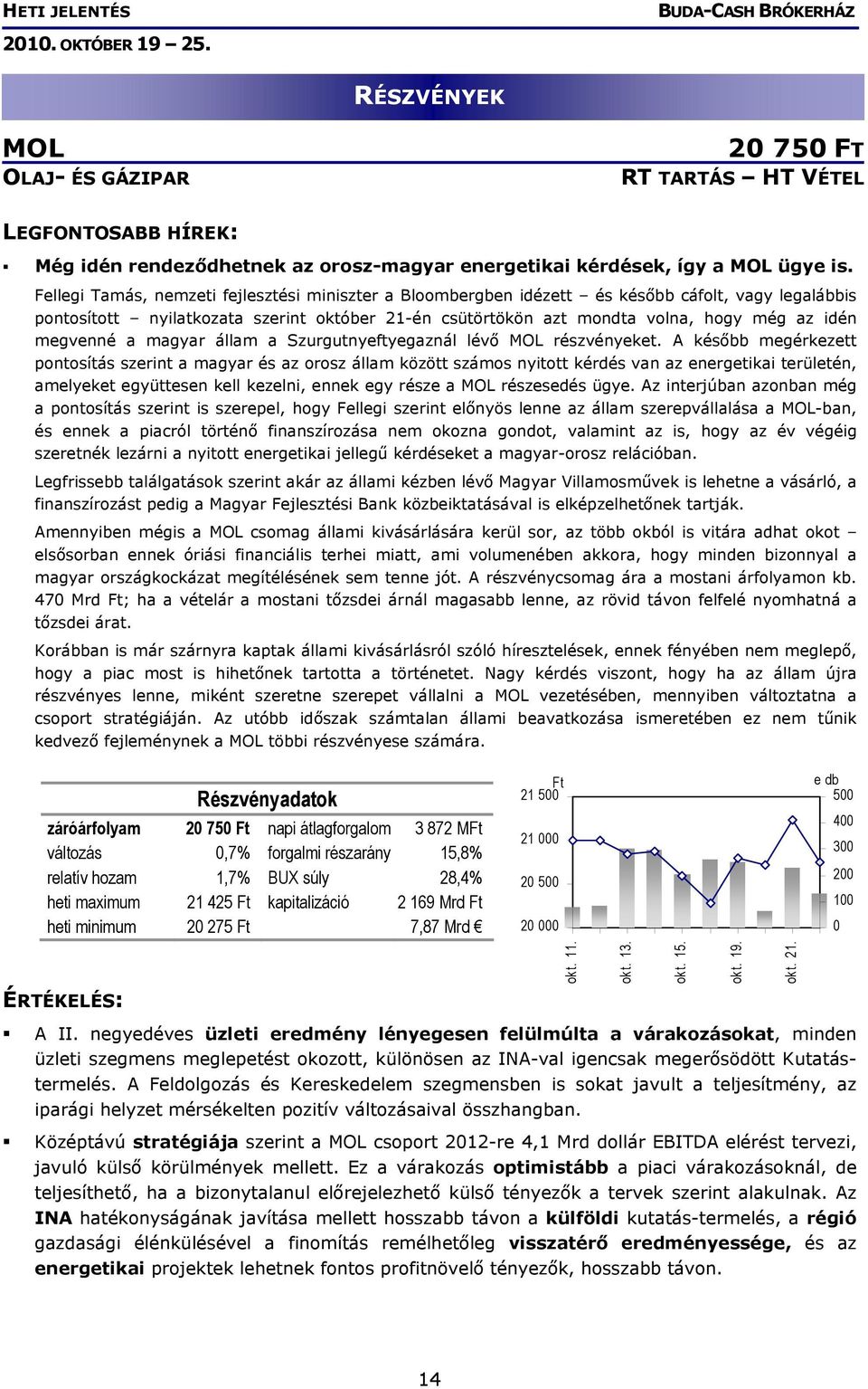 megvenné a magyar állam a Szurgutnyeftyegaznál lévő MOL részvényeket.