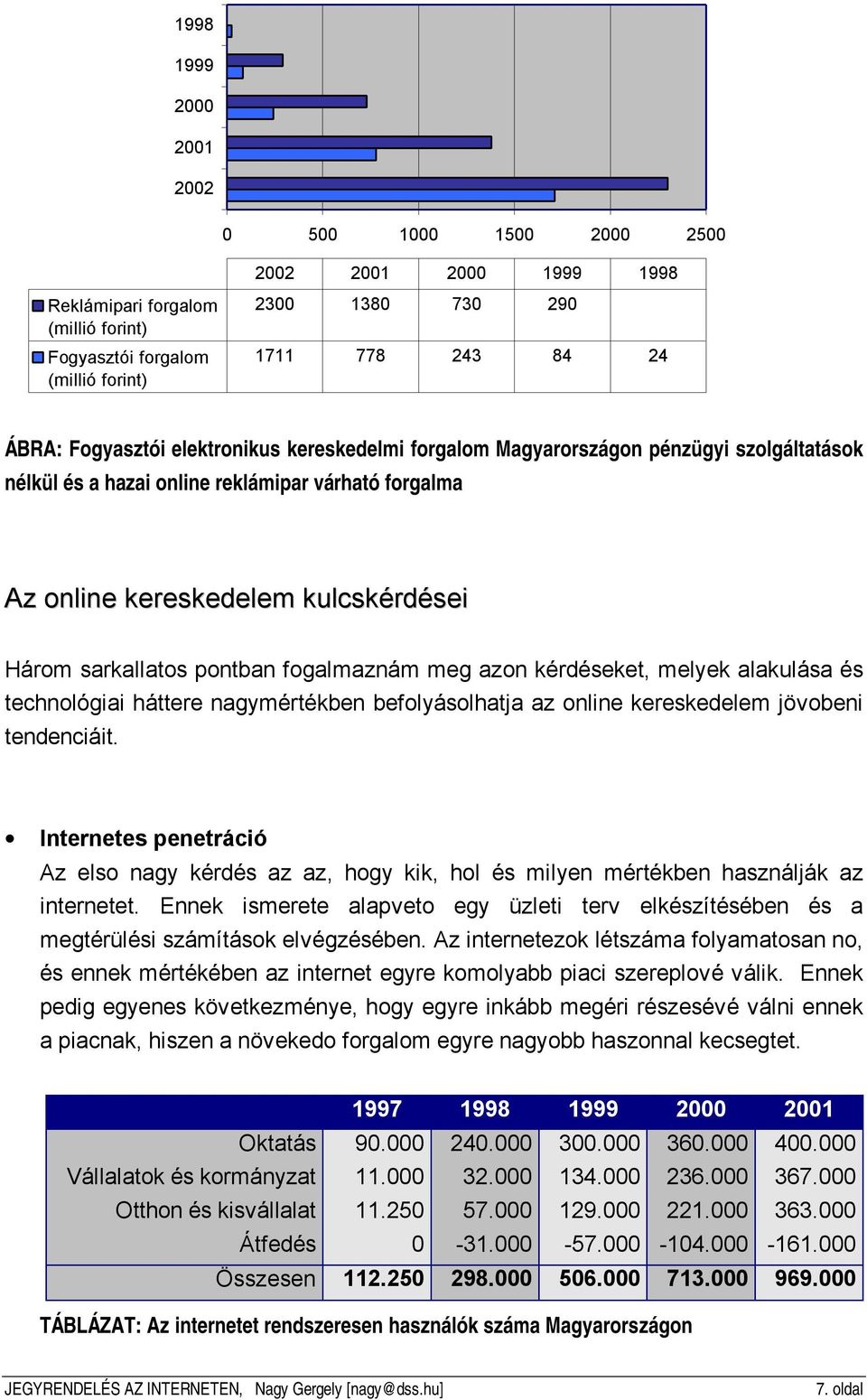 pontban fogalmaznám meg azon kérdéseket, melyek alakulása és technológiai háttere nagymértékben befolyásolhatja az online kereskedelem jövobeni tendenciáit.