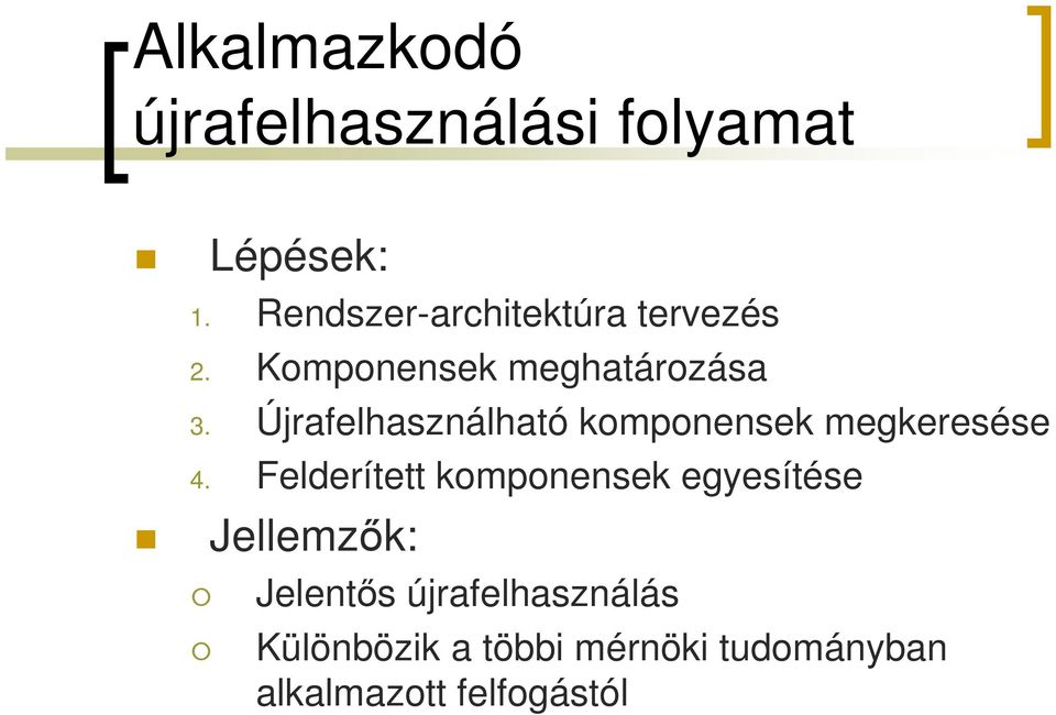 Újrafelhasználható komponensek megkeresése 4.