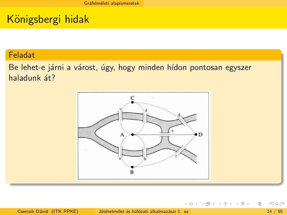 pontosan egyszer haladunk át?