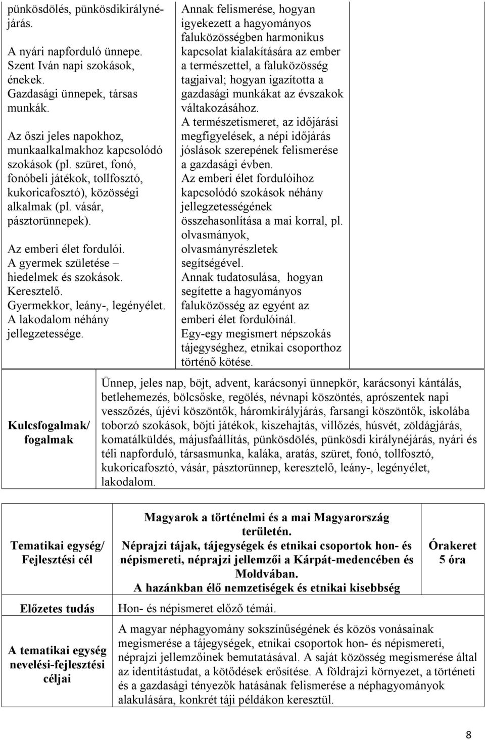 Gyermekkor, leány-, legényélet. A lakodalom néhány jellegzetessége.