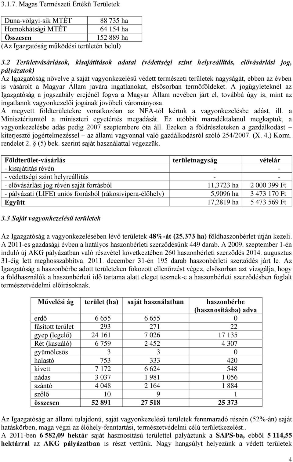 évben is vásárolt a Magyar Állam javára ingatlanokat, elsősorban termőföldeket.