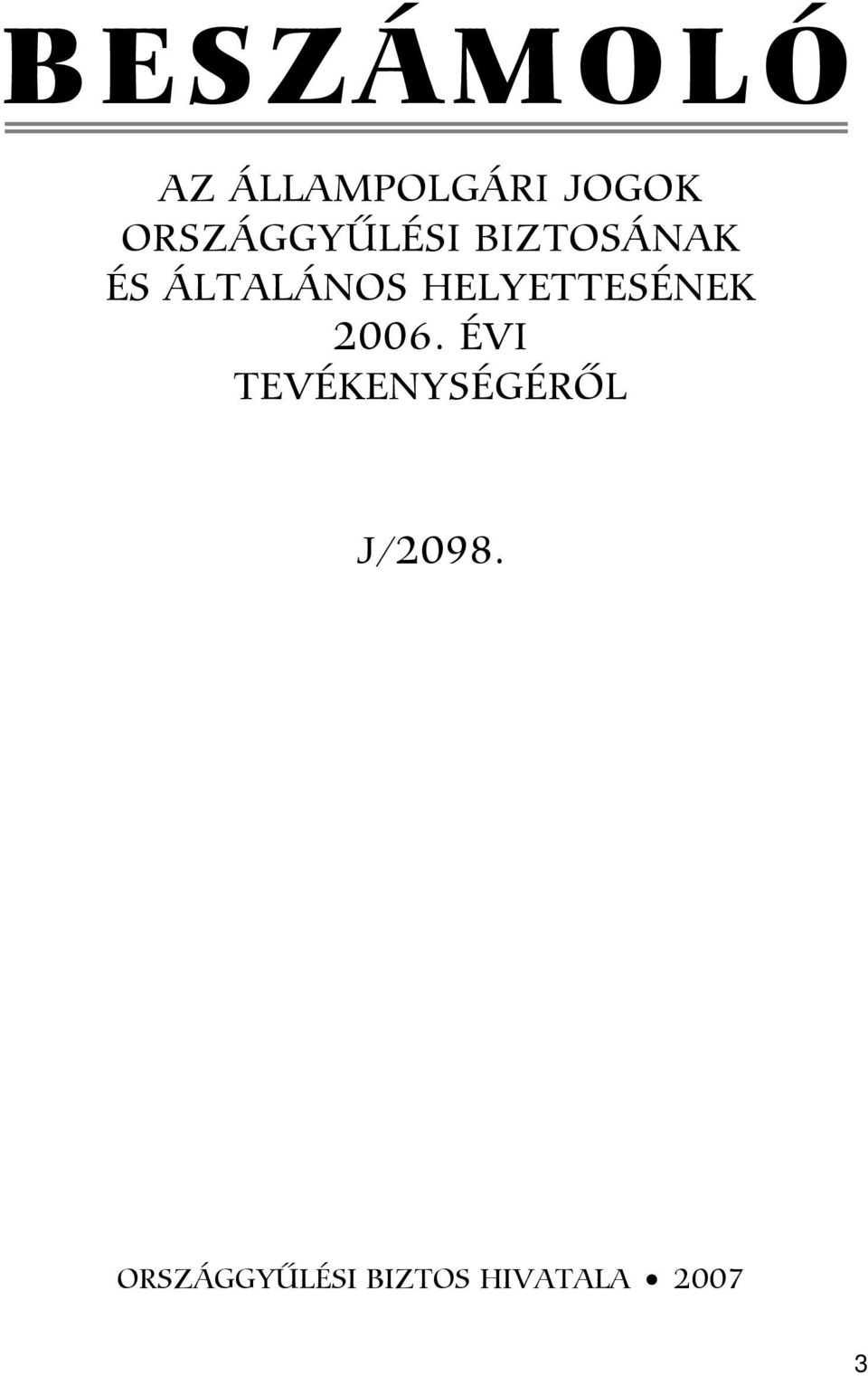 HELYETTESÉNEK 2006.