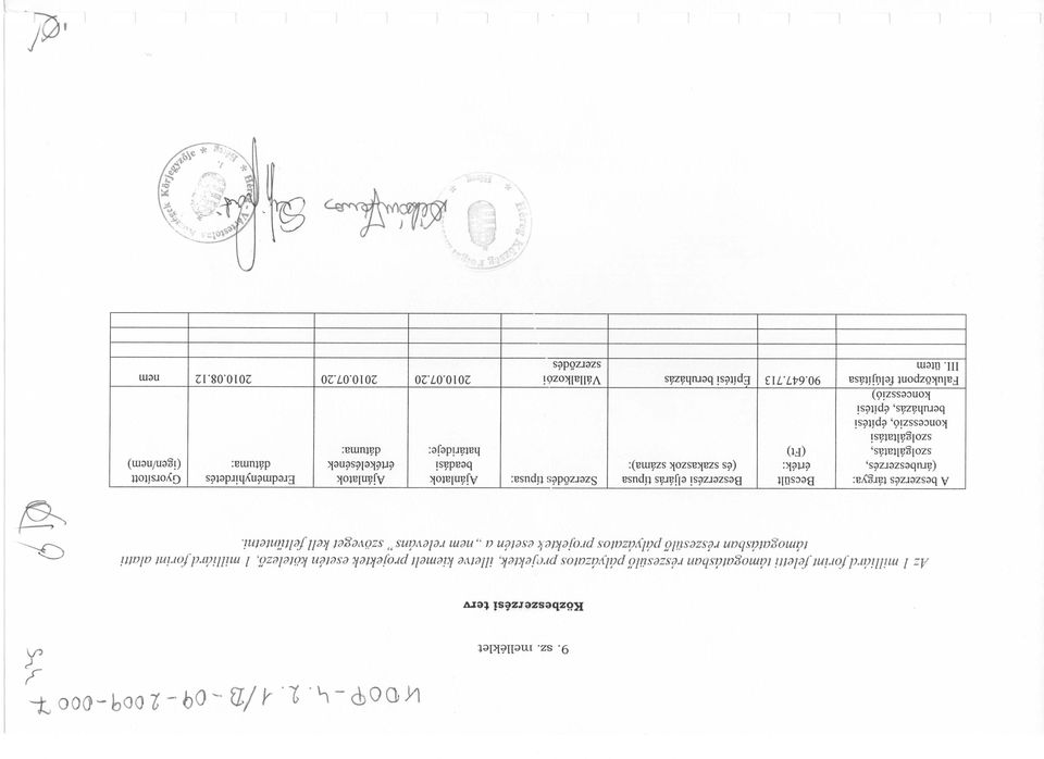 reszesiilo pdlydzatos projektek eseten a,, nem relevdns " szoveget kell feltuntetni.