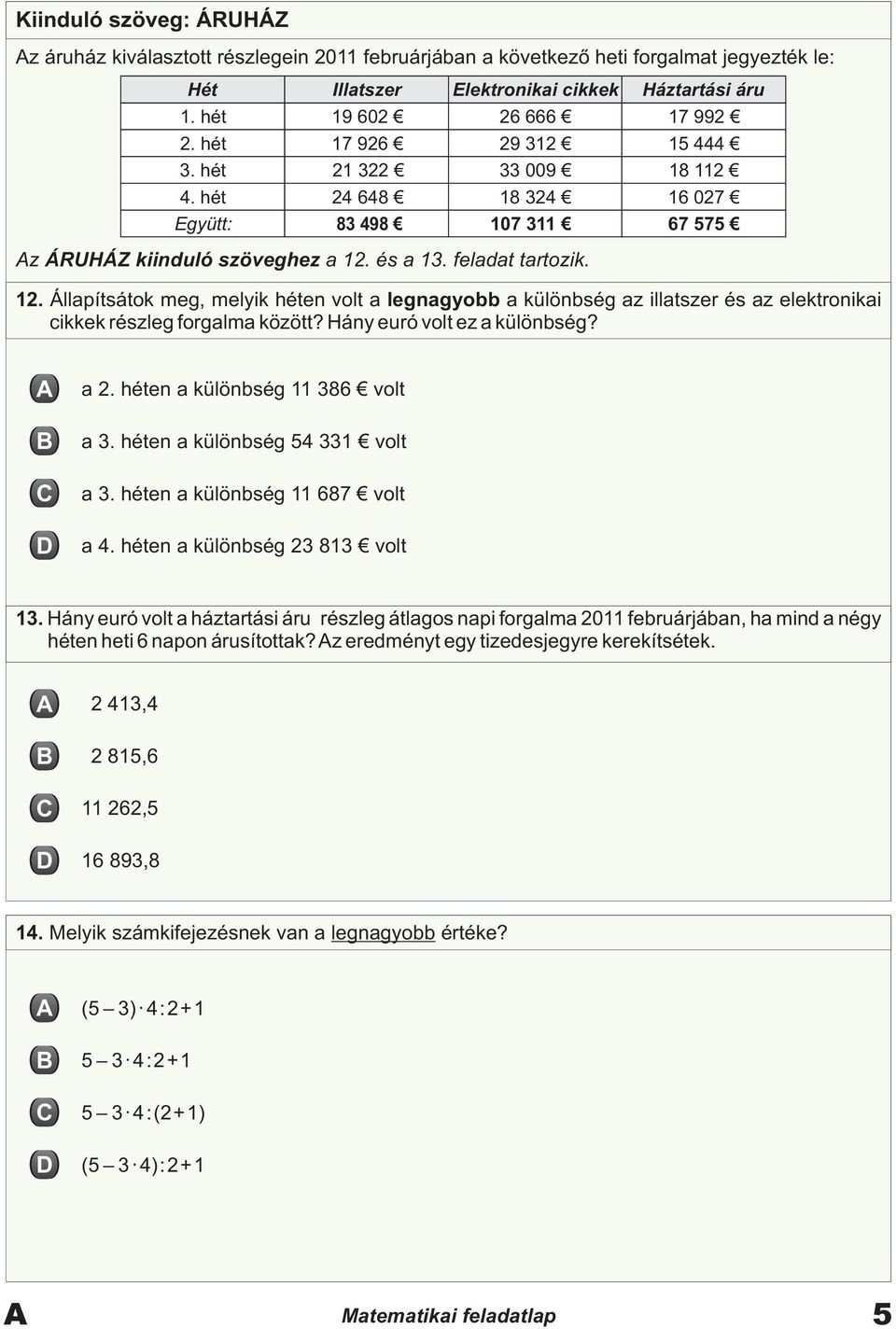 Hány euró volt ez különség?. héten különség 11 386 volt 3. héten különség 54 331 volt 3. héten különség 11 687 volt 4. héten különség 3 813 volt 13.