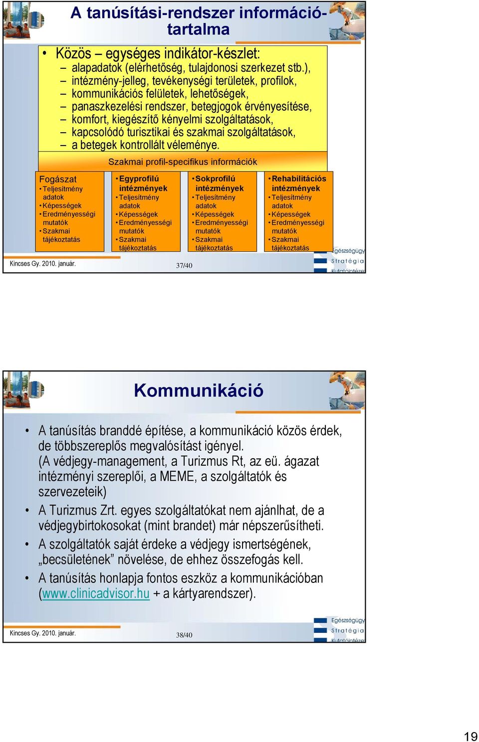 turisztikai és szakmai szolgáltatások, a betegek kontrollált véleménye.