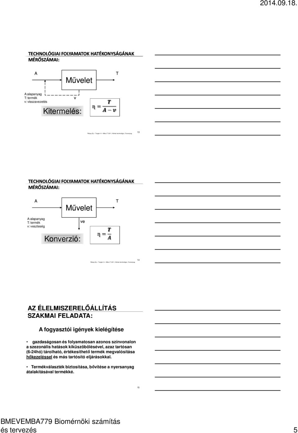 AZ ÉLELMISZERELŐÁLLÍTÁS SZAKMAI FELADATA: A fogyasztói igények kielégítése gazdaságosan és folyamatosan azonos színvonalon a szezonális hatások kiküszöbölésével, azaz tartósan