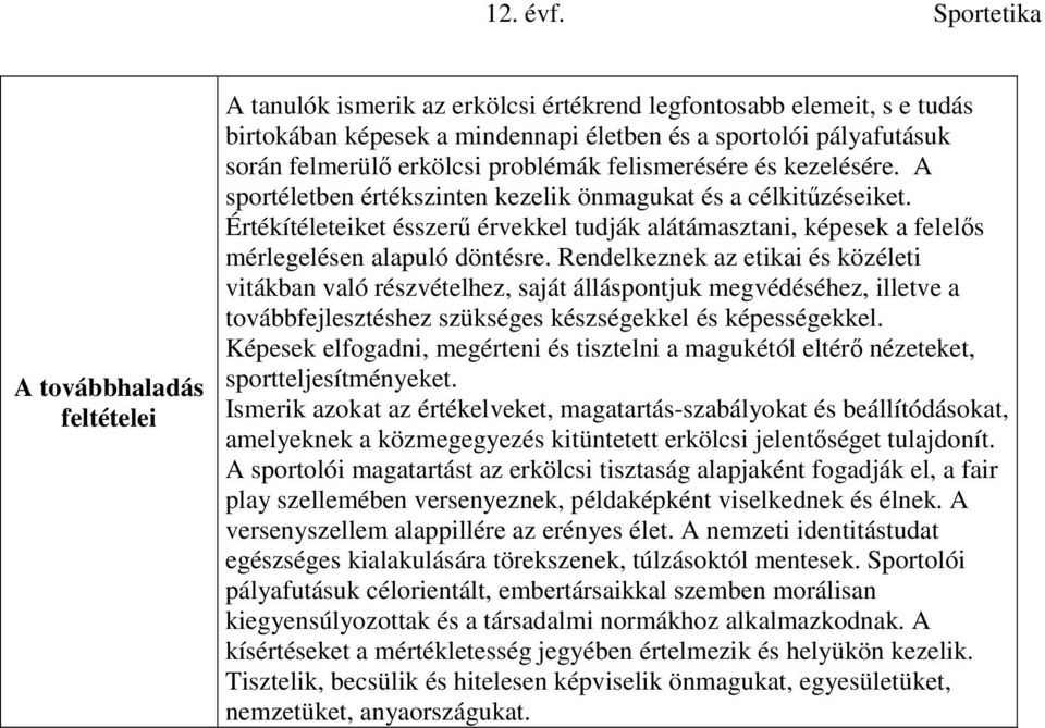 Értékítéleteiket ésszerű érvekkel tudják alátámasztani, képesek a felelős mérlegelésen alapuló döntésre.