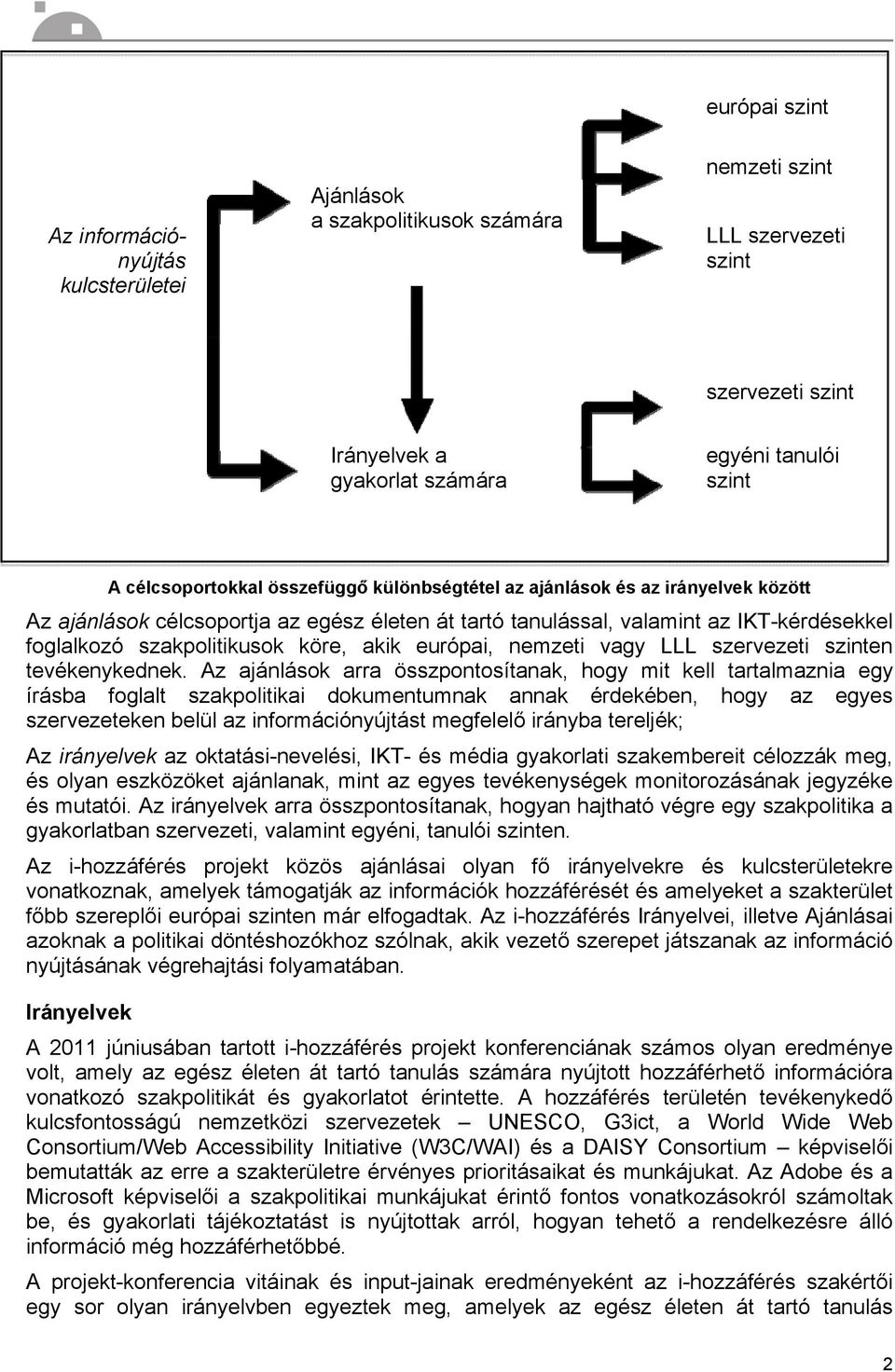 köre, akik európai, nemzeti vagy LLL szervezeti szinten tevékenykednek.