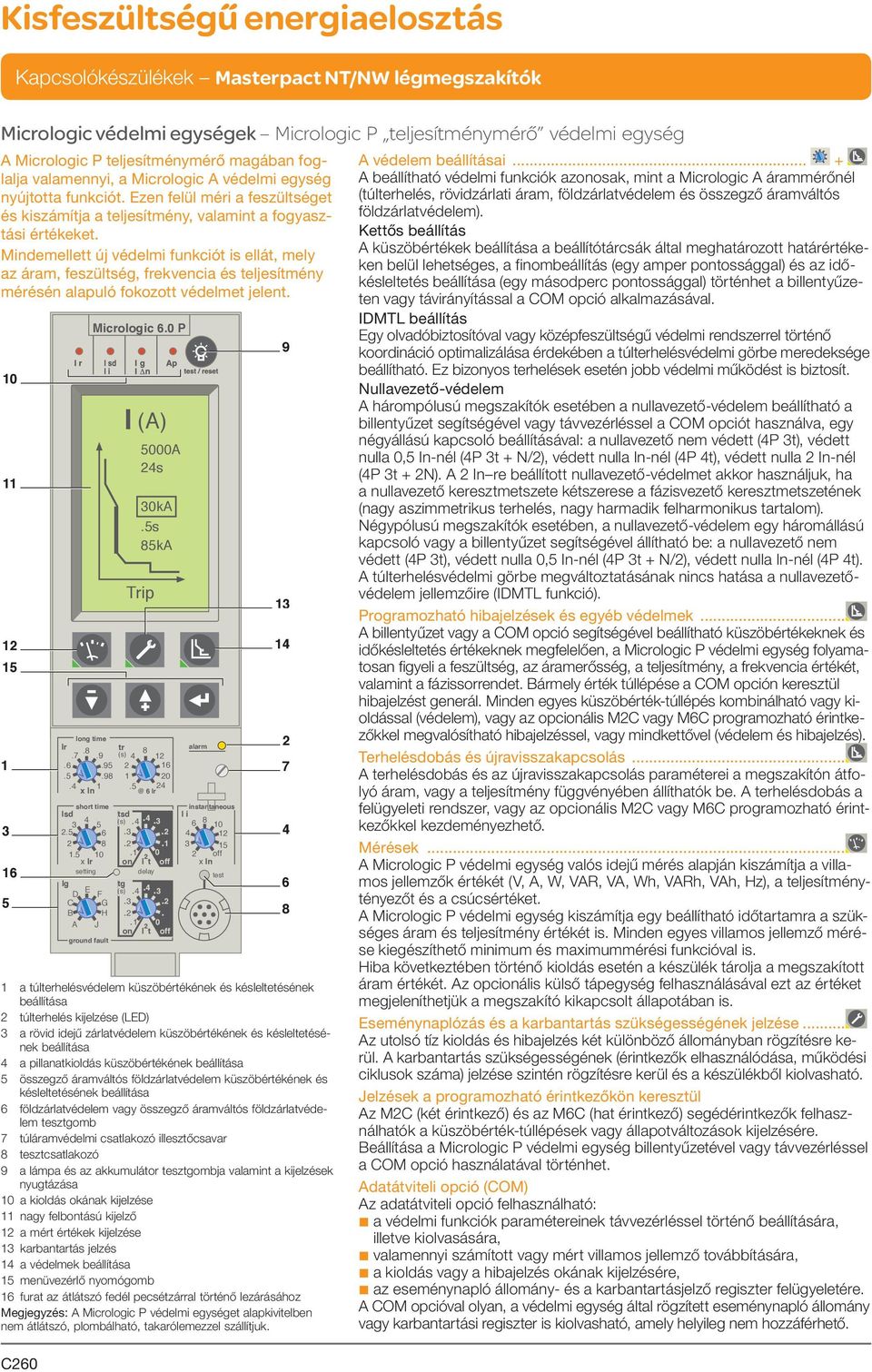 Mindemellett új védelmi funkciót is ellát, mely az áram, feszültség, frekvencia és teljesítmény mérésén alapuló fokozott védelmet jelent.