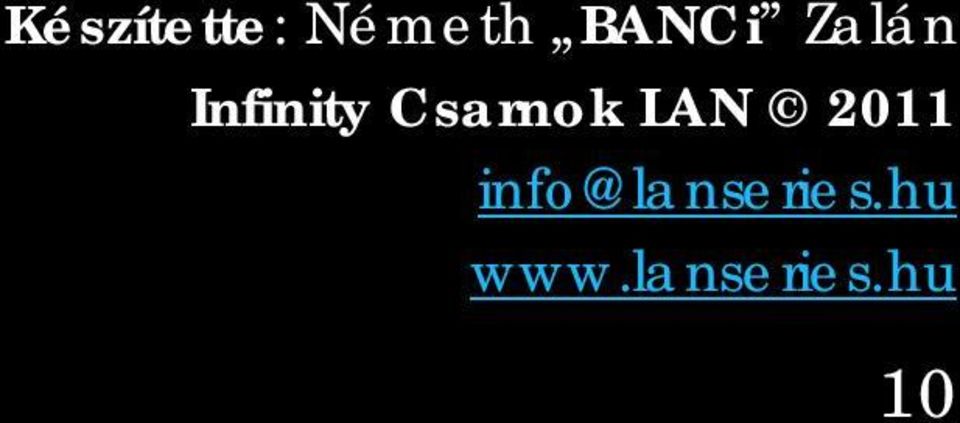 Csarnok LAN 2011