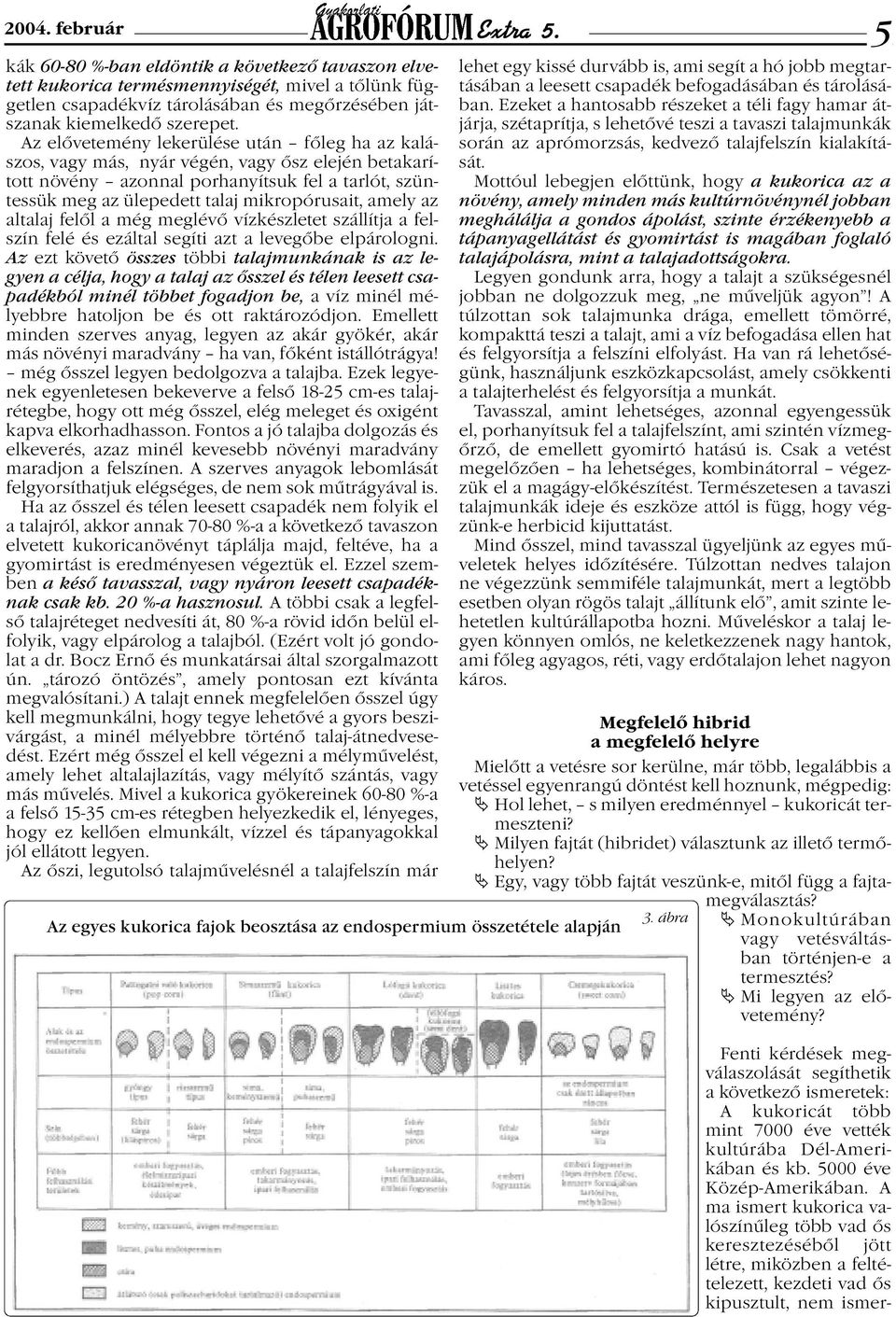 Mottóul lebegjen előttünk, hogy a kukorica az a növény, amely minden más kultúrnövénynél jobban meghálálja a gondos ápolást, szinte érzékenyebb a tápanyagellátást és gyomirtást is magában foglaló