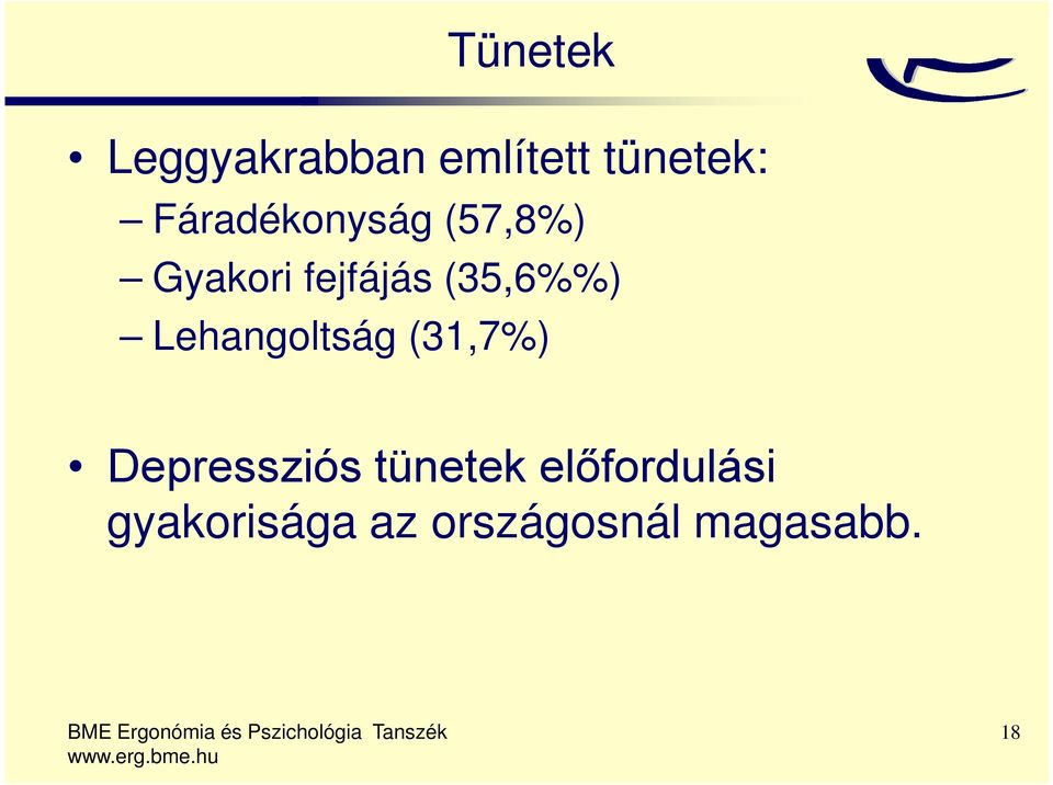 (35,6%%) Lehangoltság (31,7%) Depressziós