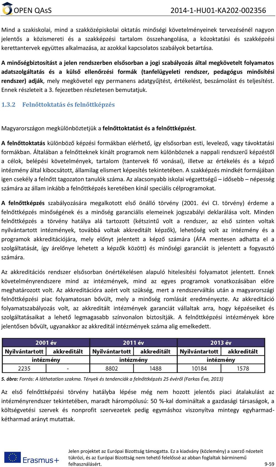 A minőségbiztosítást a jelen rendszerben elsősorban a jogi szabályozás által megkövetelt folyamatos adatszolgáltatás és a külső ellenőrzési formák (tanfelügyeleti rendszer, pedagógus minősítési