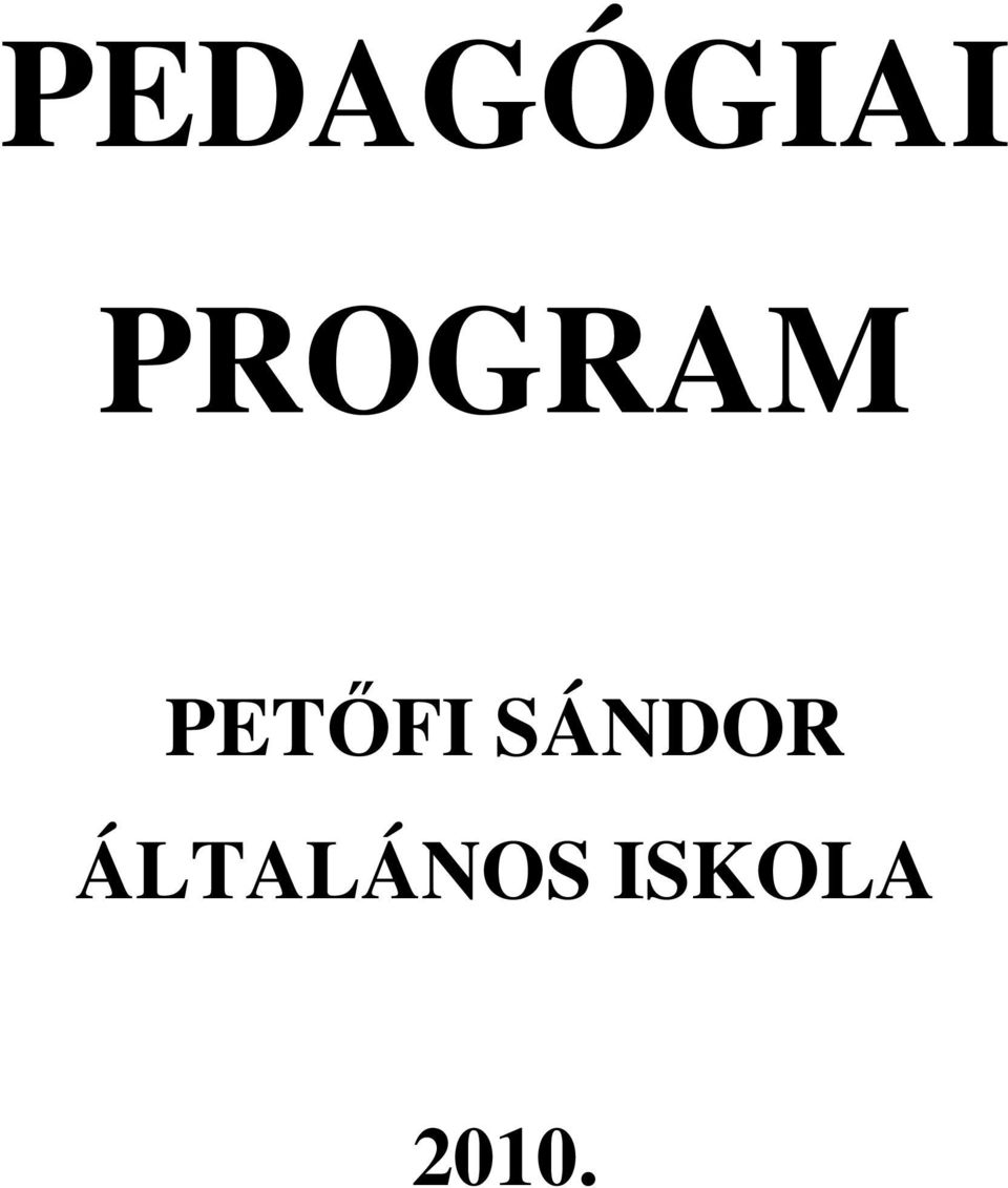 PETŐFI SÁNDOR