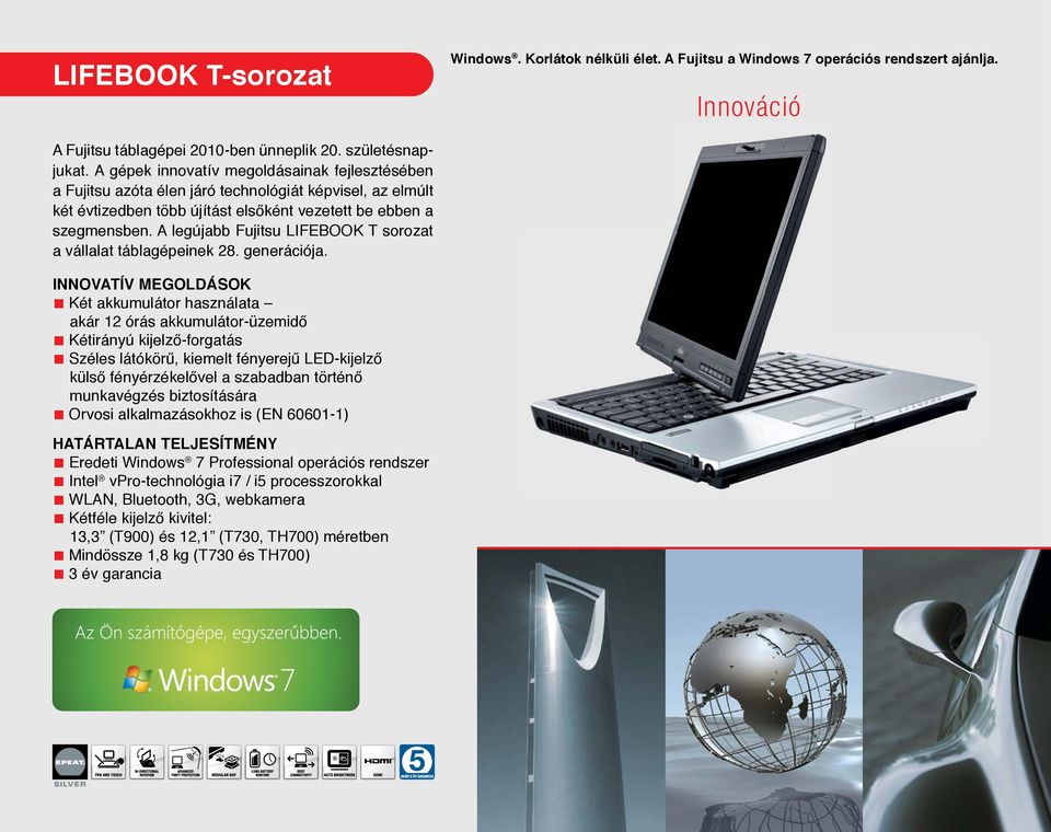 A legújabb Fujitsu LIFEBOOK T sorozat a vállalat táblagépeinek 28. generációja.